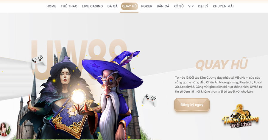 Quay hũ Slot UW88 là dòng giải trí hấp dẫn tại nhà cái