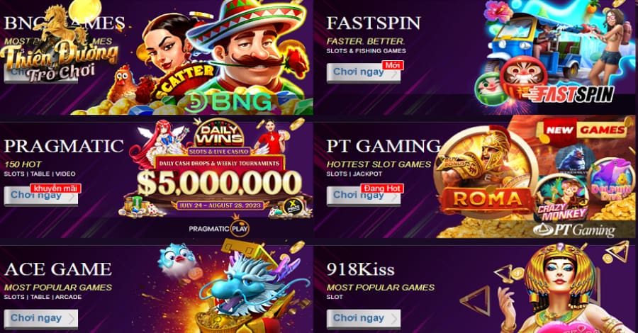 Nhiều tựa game Nổ Hũ hấp dẫn cho bạn tham gia