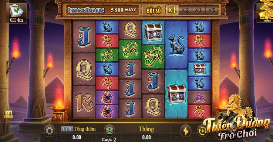 Kho báu cực lớn đang chờ đợi mọi người ở tựa game Slot Pha-ra-ong